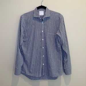 Billy Reid Blue Gingham Shirt